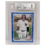 2020 Jasson Dominguez Bowman Ch Blue Ref/150 Bgs 9