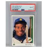 1989 Upper Deck Ken Griffey Jr Star RC #1 PSA 8