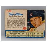 1962 Post 83 Bob Allison Damaged