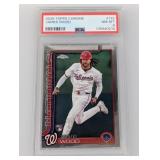 2025 James Wood Topps Chrome RC #132 PSA 8