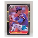1986 Leaf Rated Rookie Greg Maddux #36 Edges