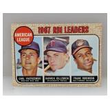 1968 Topps LEADERS YASTRZEMSKI/KILLEBREW/ROBINSON