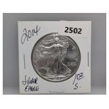 2014 1oz .999 Silv Eagle $1 Dollar