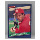 1986 Donruss #181 Error Vince Coleman RC