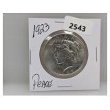 1923 90% Silv Peace $1 Dollar