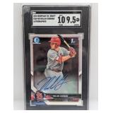 2018 Bowman Chrome Draft Nolan Gorman Auto SGC 9.5