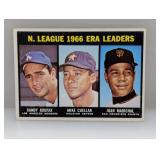1967 Topps LEADERS KOUFAX/MARICHAL Corners/Edges