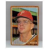 1962 Topps MEL ROACH HN 581 Damage