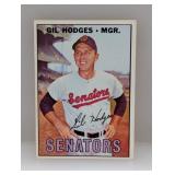 1967 Topps Baseball GIL HODGES HOF Surface/Edges