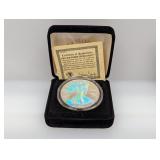 2001 1oz .999 Silv Hologram Eagle $1