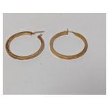 Vermeil Hoop Earrings Inscription