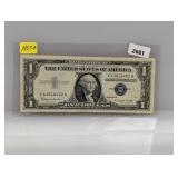 1957-B Blue Seal $1 Silver Certificate