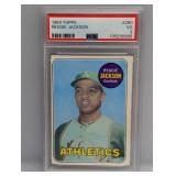 1969 Topps Baseball Reggie Jackson PSA 3 RC 260