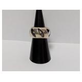 .925 Sterling Openwork Band Sz 6 5.0g