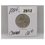 1954 Canada Quarter