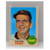 1968 Topps Baseball GAYLORD PERRY HOF 85 Edge