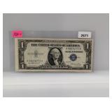 1935-E Blue Seal $1 Silver Certificate