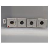 (4) Mixed Date Indian Head Cents