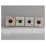 (4) Mixed Date Indian Head Cents