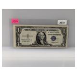 1935-E Blue Seal $1 Silver Certificate