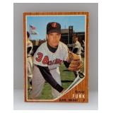 1962 Topps FRANK FUNK HN -SP 587 Corners/Edges