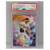 /10 2024 Topps Update Kershaw Mystical-Red PSA 9
