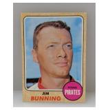 1968 Topps JIM BUNNING HOF 215 Surface Scratches