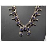 24" .925 Sterl Ornate Turquoise Necklace