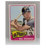 1965 Topps Baseball BILL MAZEROSKI HOF Corner/Edge