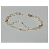 7" 14k Gold Pearl Bracelet