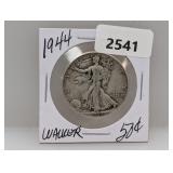 1944 90% Silv Walker Half $1 Dollar