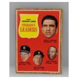 1962 Topps LEADERS WHITEY FORD/BUNNING 59 Corners