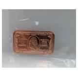 1oz .999 Copper 100 Note Bar