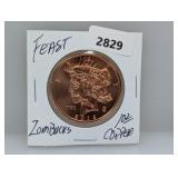 1oz .999 Copper Feast Zombucks