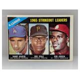 1966 Topps Koufax Veale Gibson #225 Damage
