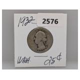 1932 90% Silv Wash Quarter