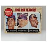 1968 Topps LEADERS YASTRZEMSKI/KILLEBREW/ROBINSON