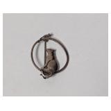 .925 Sterling Cat & Mouse Brooch