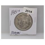 1881-S 90% Silv Morgan $1 Dollar