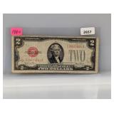 1928-G Red Seal $2 US Note