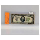 1934 St Louis $10 Fed Reserve Note