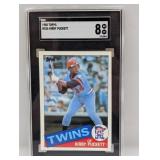 1985 Topps #536 Kirby Puckett (RC & HOF) SGC 8