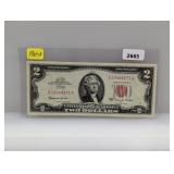 1963-A Red Seal $2 US Note