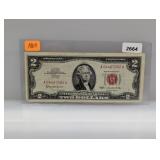1963 Red Seal $2 US Note