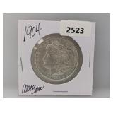 1904 90% Silv Morgan $1 Dollar