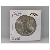 1922 90% Silv Peace $1 Dollar