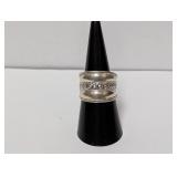 .925 Sterling Silver Wide Band Ring