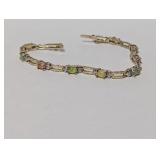 7" .925/Verm Diamond/Opal? Bracelet