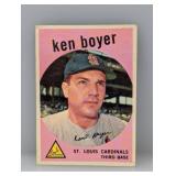 1959 Topps Ken Boyer #325 Damage