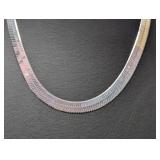 20" .925 Sterling Herringbone Necklace 38g